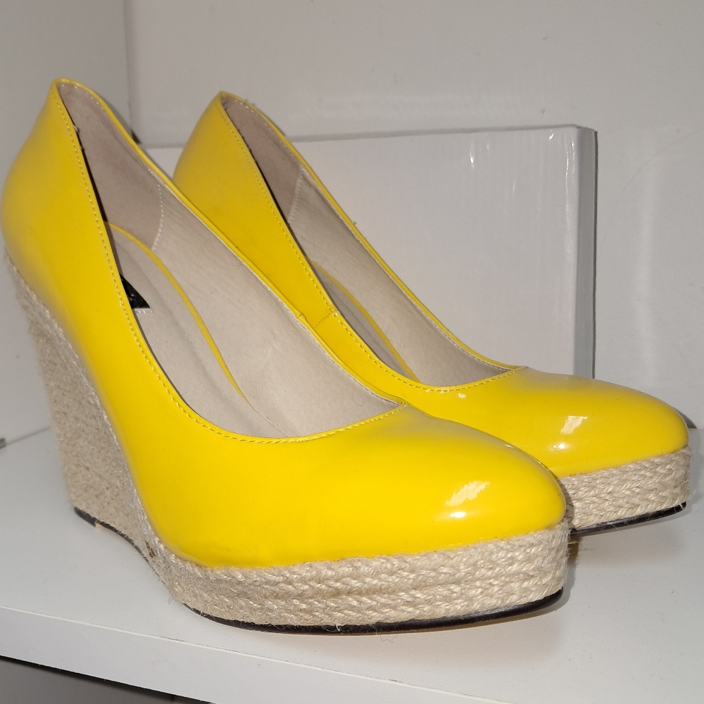Michael Antonio Heels - Women | Color: Yellow | Size: 10, Worn once.